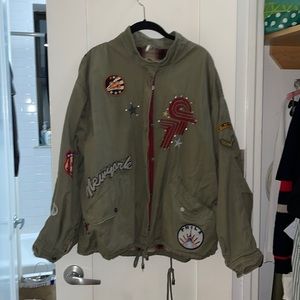 Free People Oversized Military Jacket
